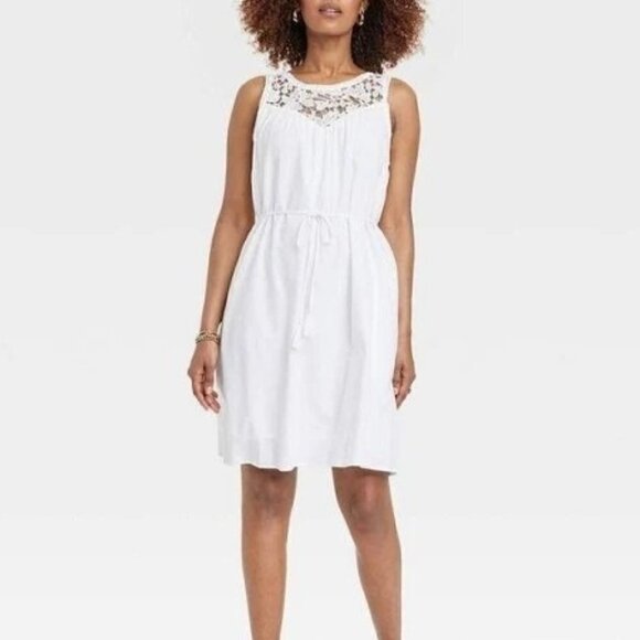 Women's Wide Strap Sleeveless A-Line Dress | Knox Rose | Small - Picture 11 of 11